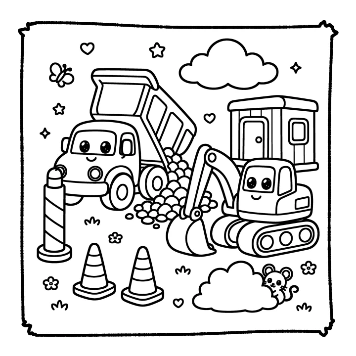 A page from Cool Construction Trucks