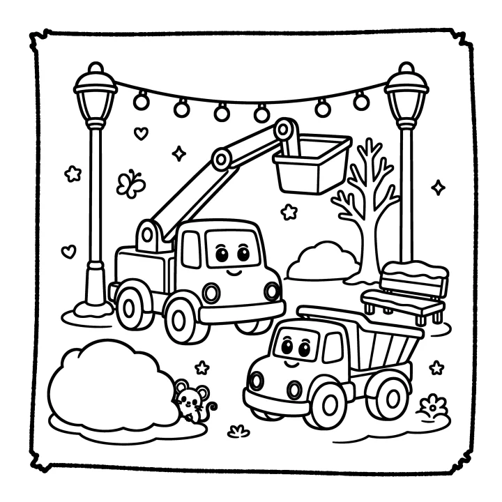 A page from Cool Construction Trucks