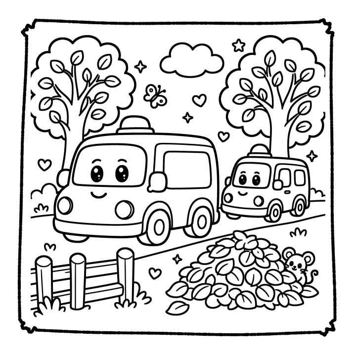 A page from Cool Rescue Vehicles
