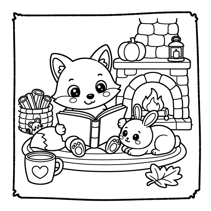A page from Cute Woodland Friends Adventures