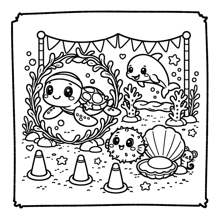 A page from Ocean Friends Adventures